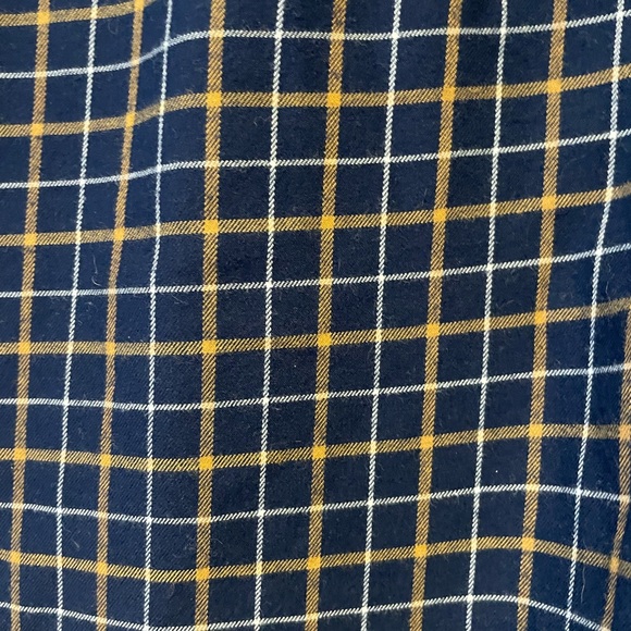 Men’s Barbour Navy Plaid Button Down, Size Small - Picture 3 of 5